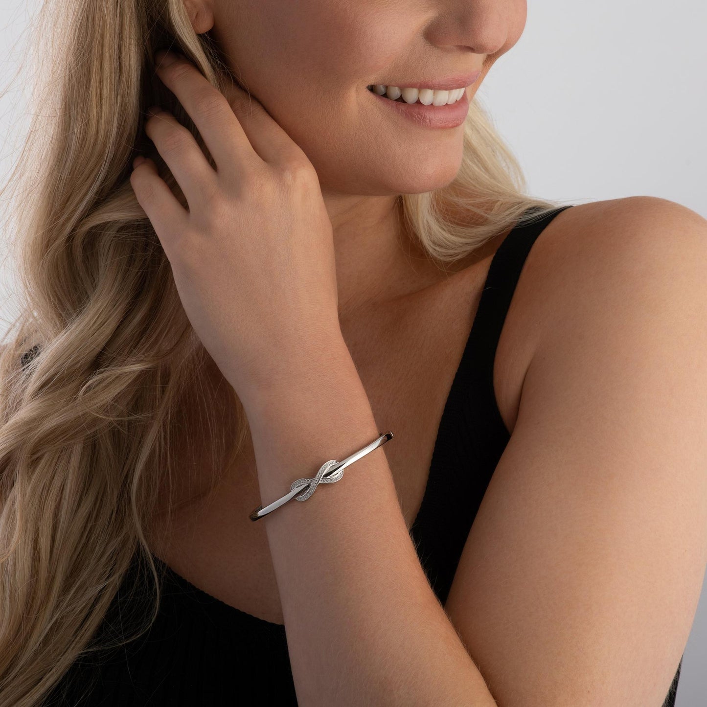 CZ Infinity Bangle