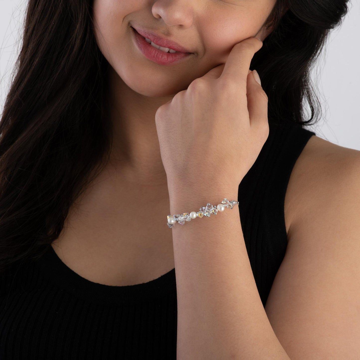 Pearl & Crystal Bracelet