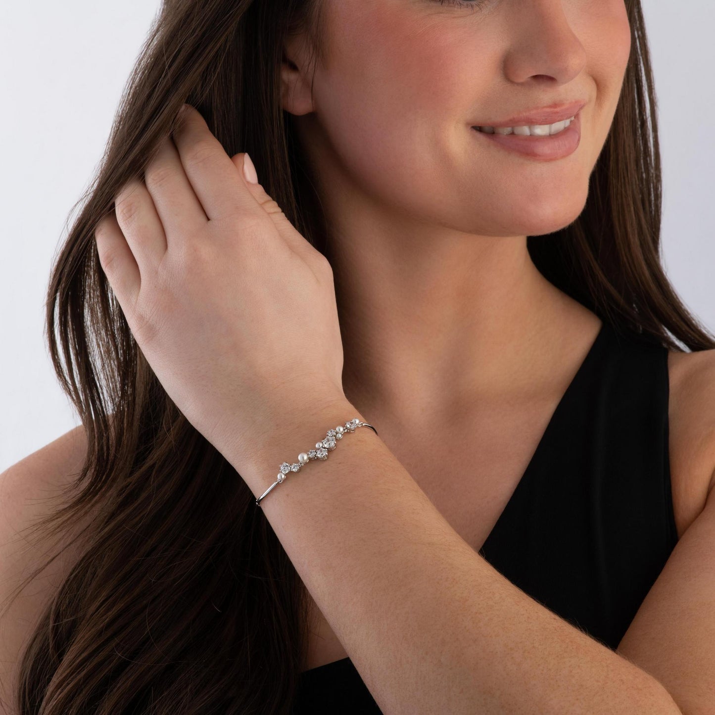 Crystal & Pearl Bracelet