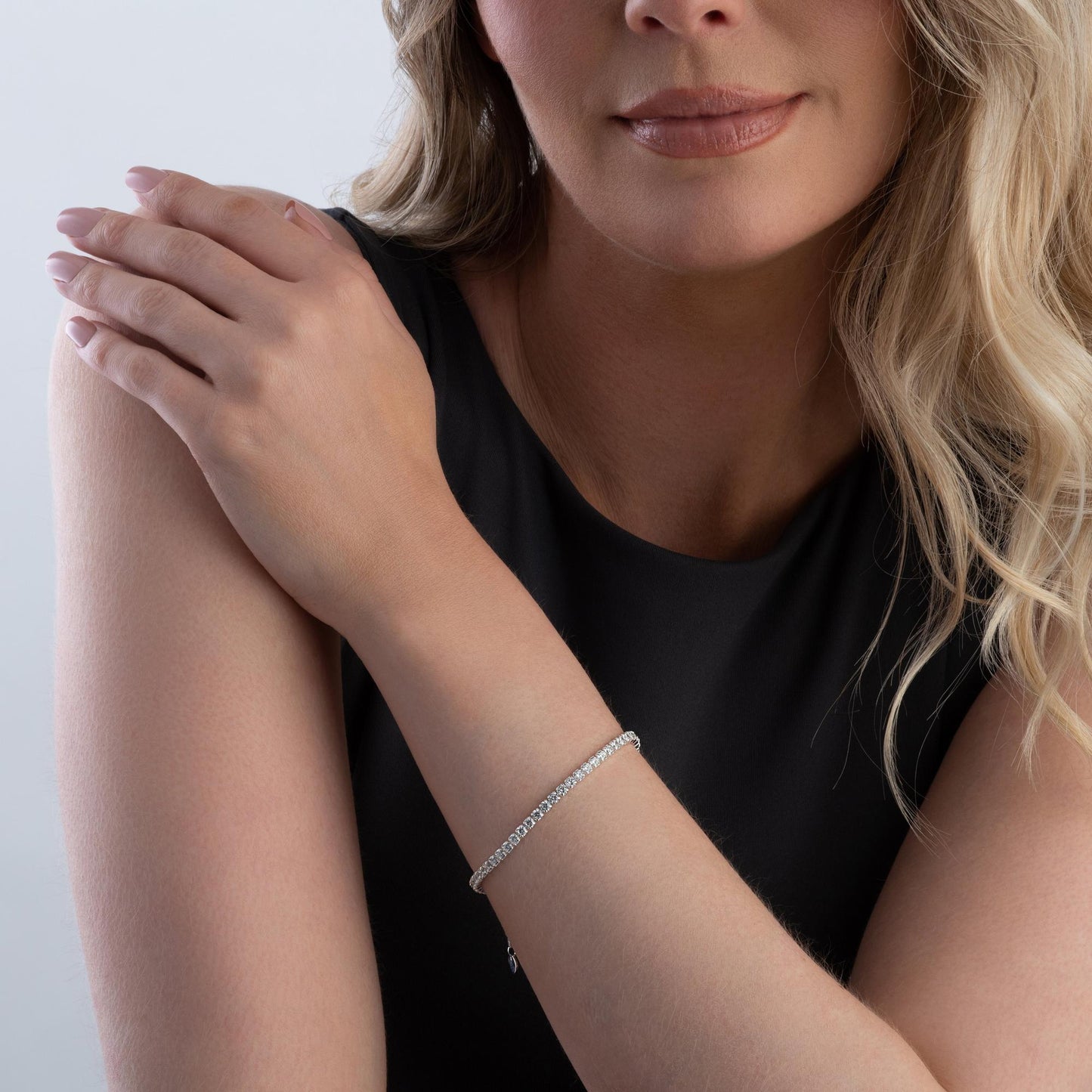 Silver Cubic Zirconia Tennis Bracelet