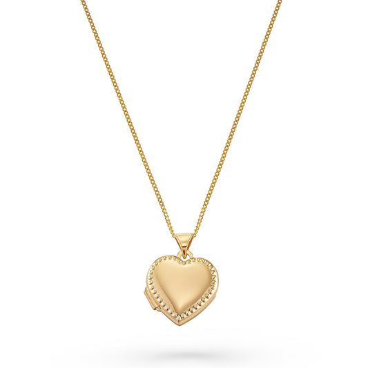 9ct Yellow Gold Heart Locket