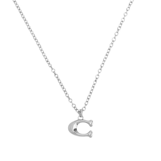 Signature C Silver Pendant