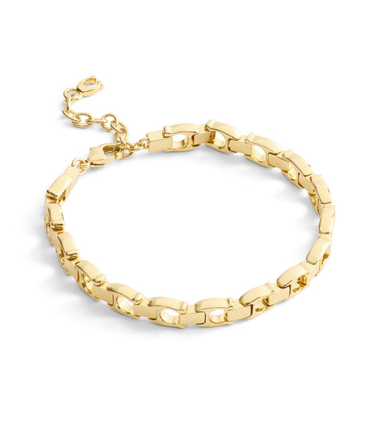 Yellow Gold Tone Link Bracelet