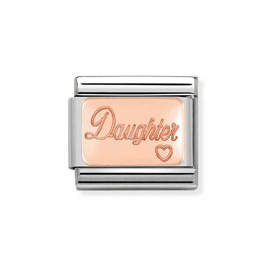 Rose Gold Plated Daughter Charm