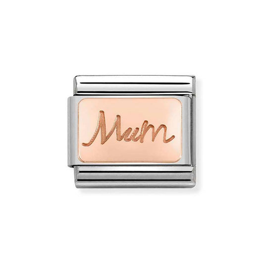 Rose Gold Plated Mum Charm