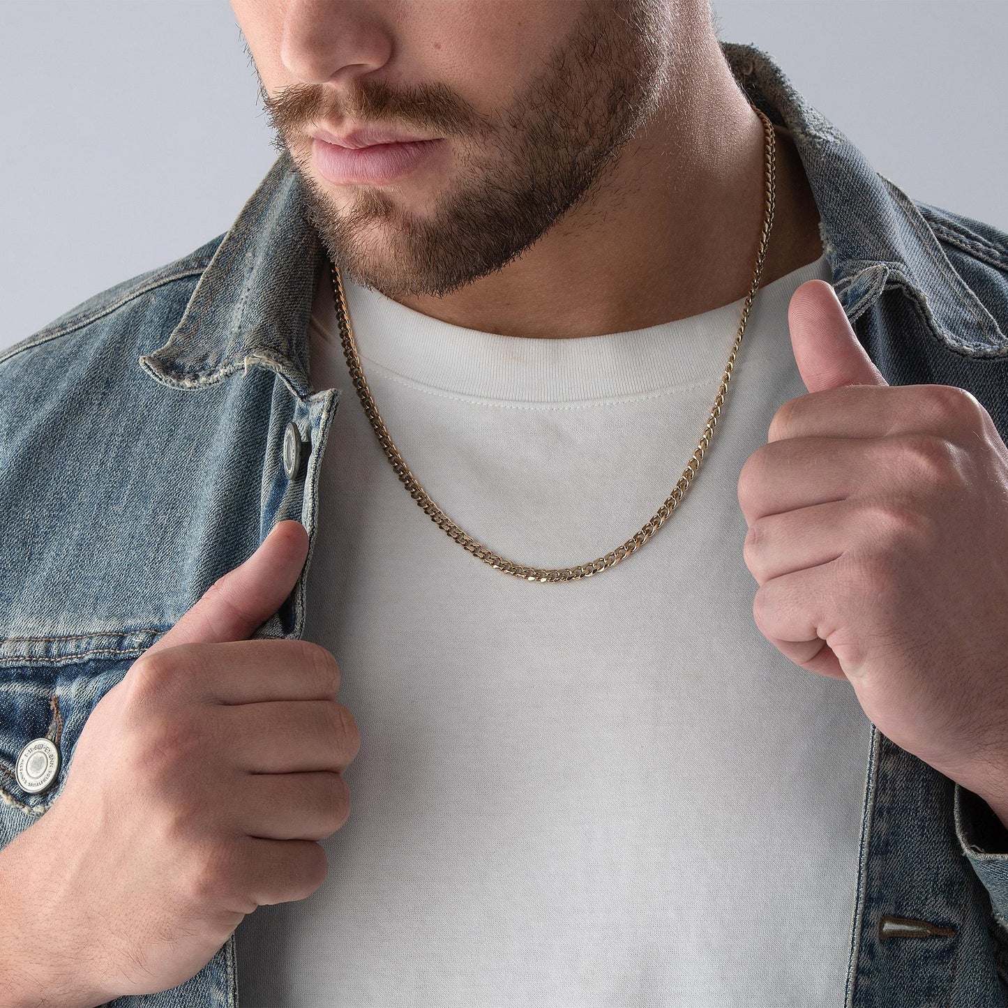 Gold Tone Chain Necklace