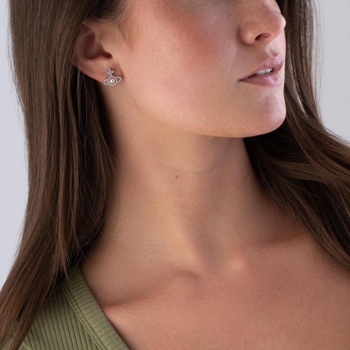 CZ Pearl Earrings