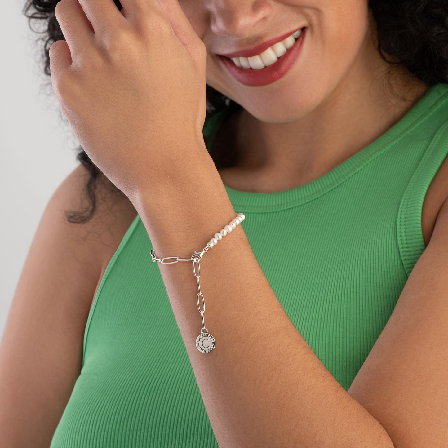 Pearl Charm Bracelet