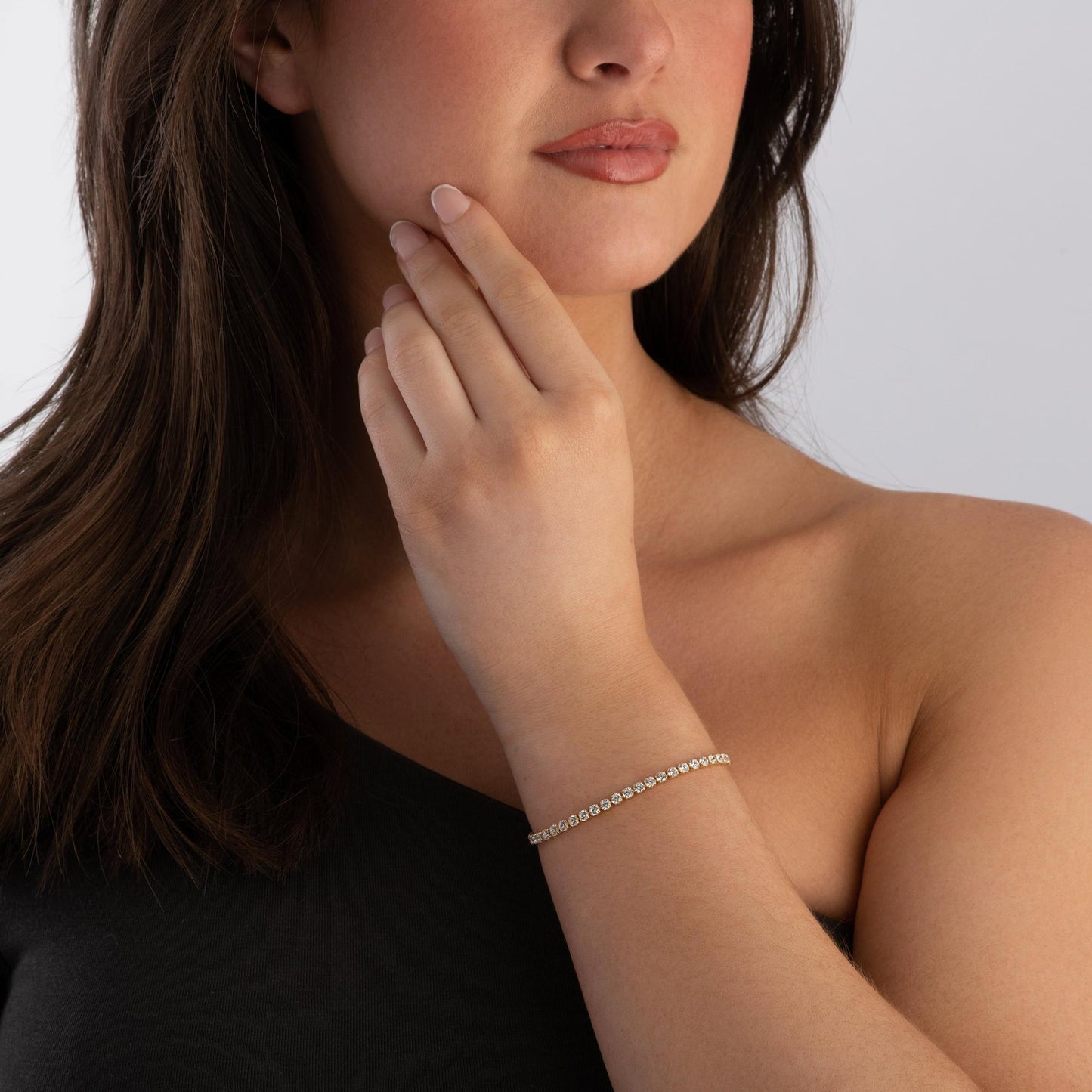 Gold Plated CZ Tennis Bracelet