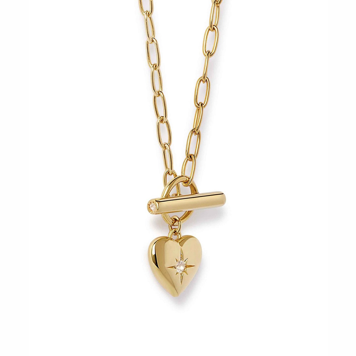 Astley Clarke Biography 18ct Yellow Gold Vermeil T-Bar Necklace