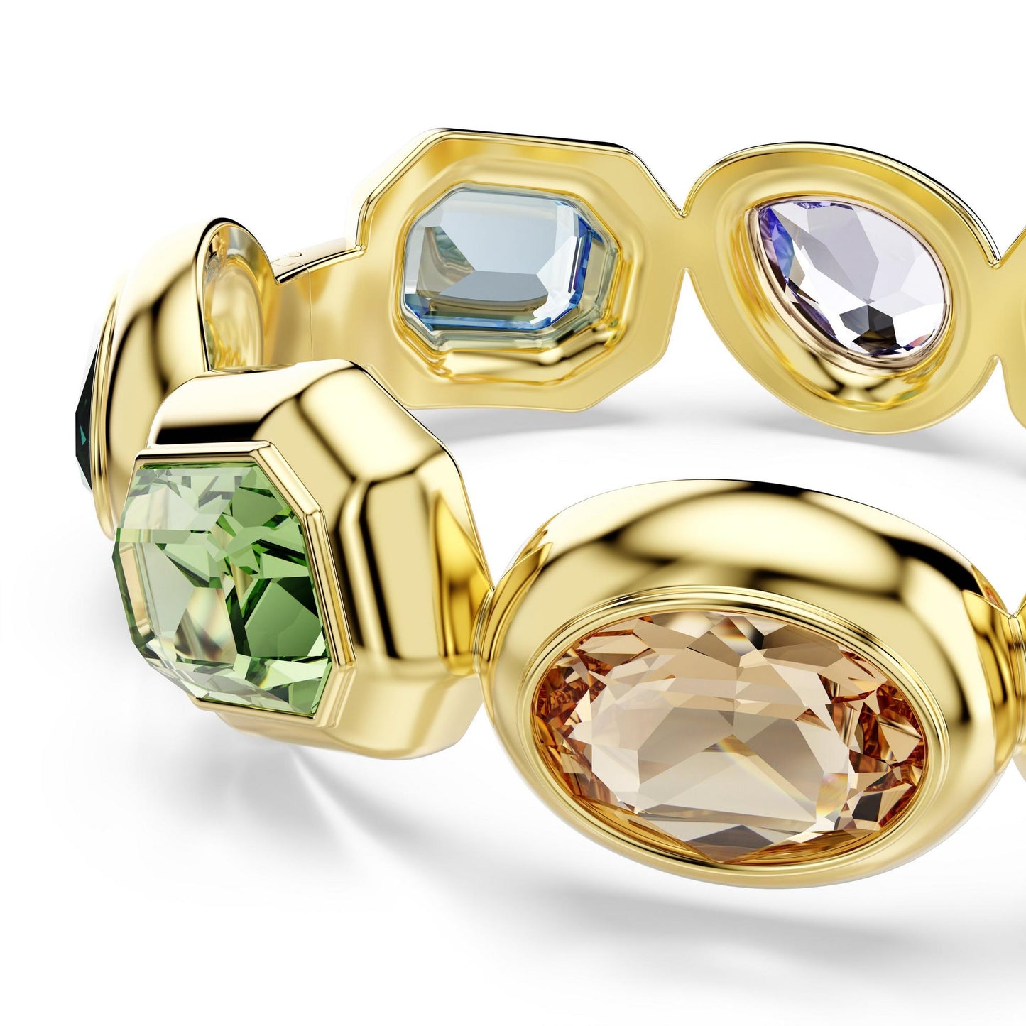 Gema Yellow Gold Tone Cuff Bangle