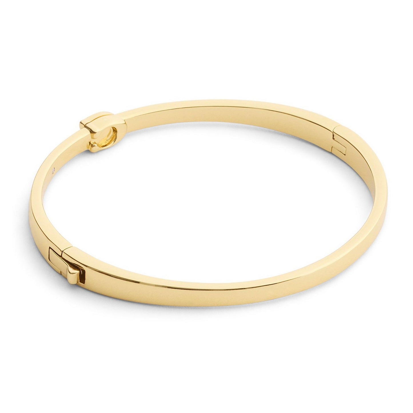 Gold Tone Signature Bangle