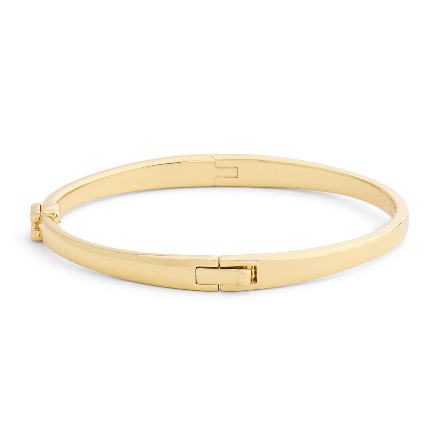 Gold Tone Signature Bangle