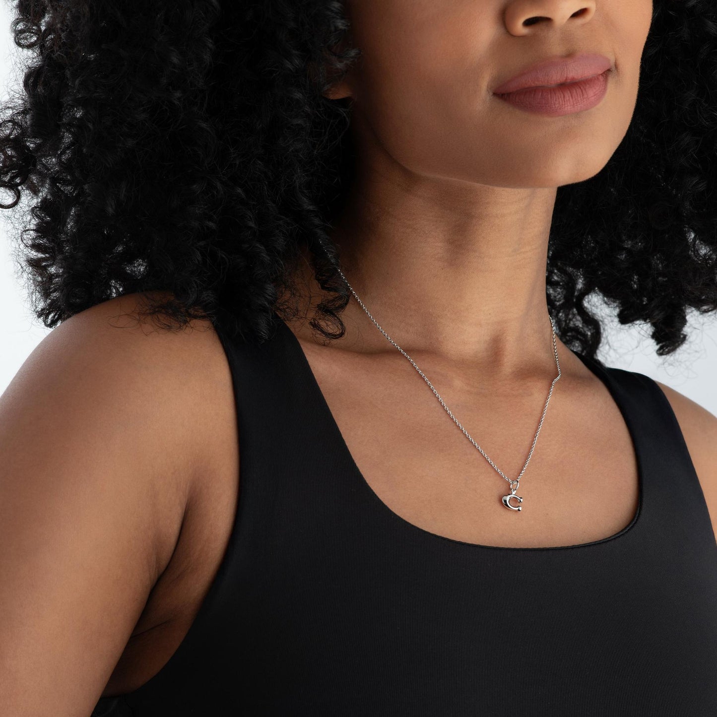 Signature C Silver Pendant
