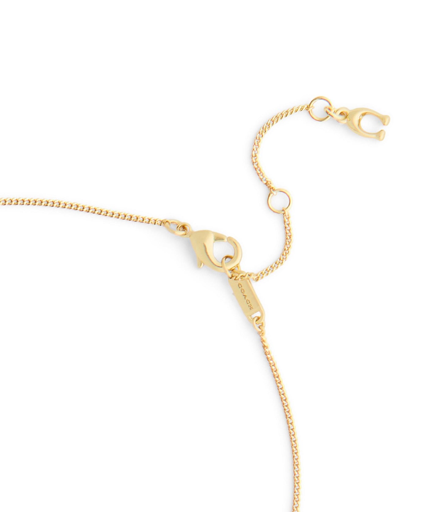 Coach Yellow Gold Tone Heart Pendant