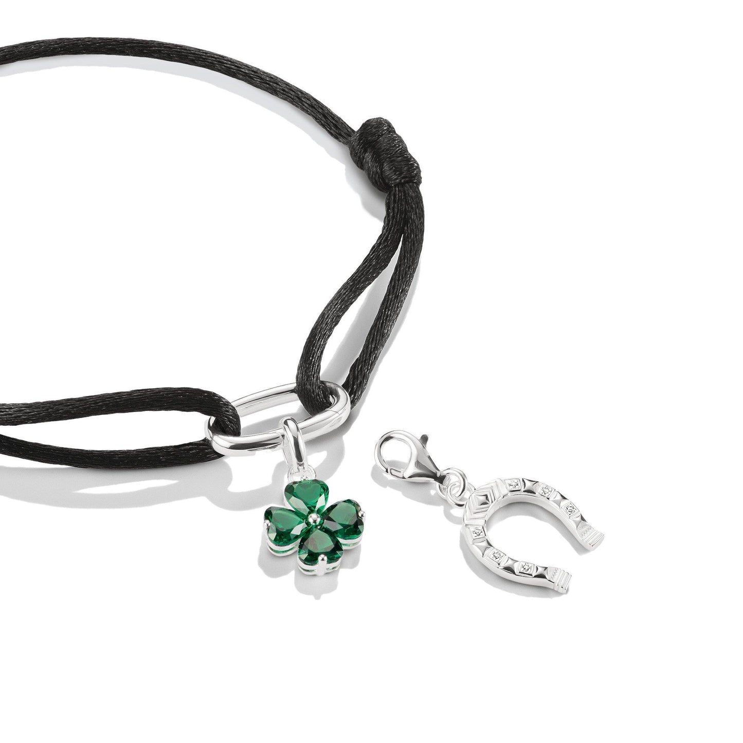 Connect Silver Four Leaf Clover Charm