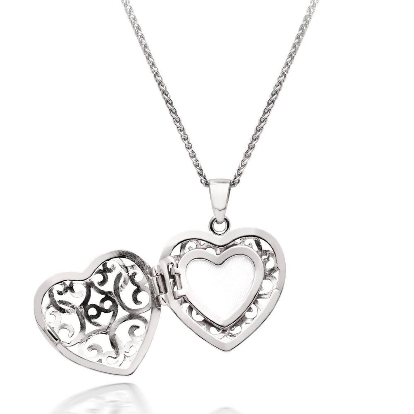Silver Heart Locket Pendant