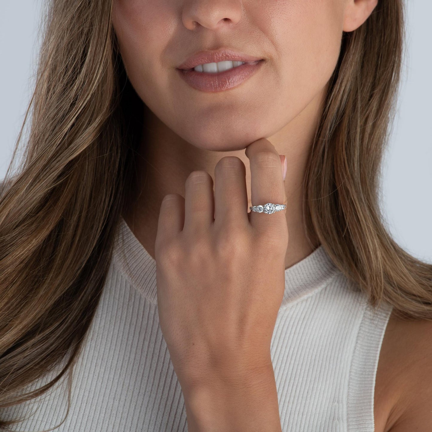 Silver CZ Ring