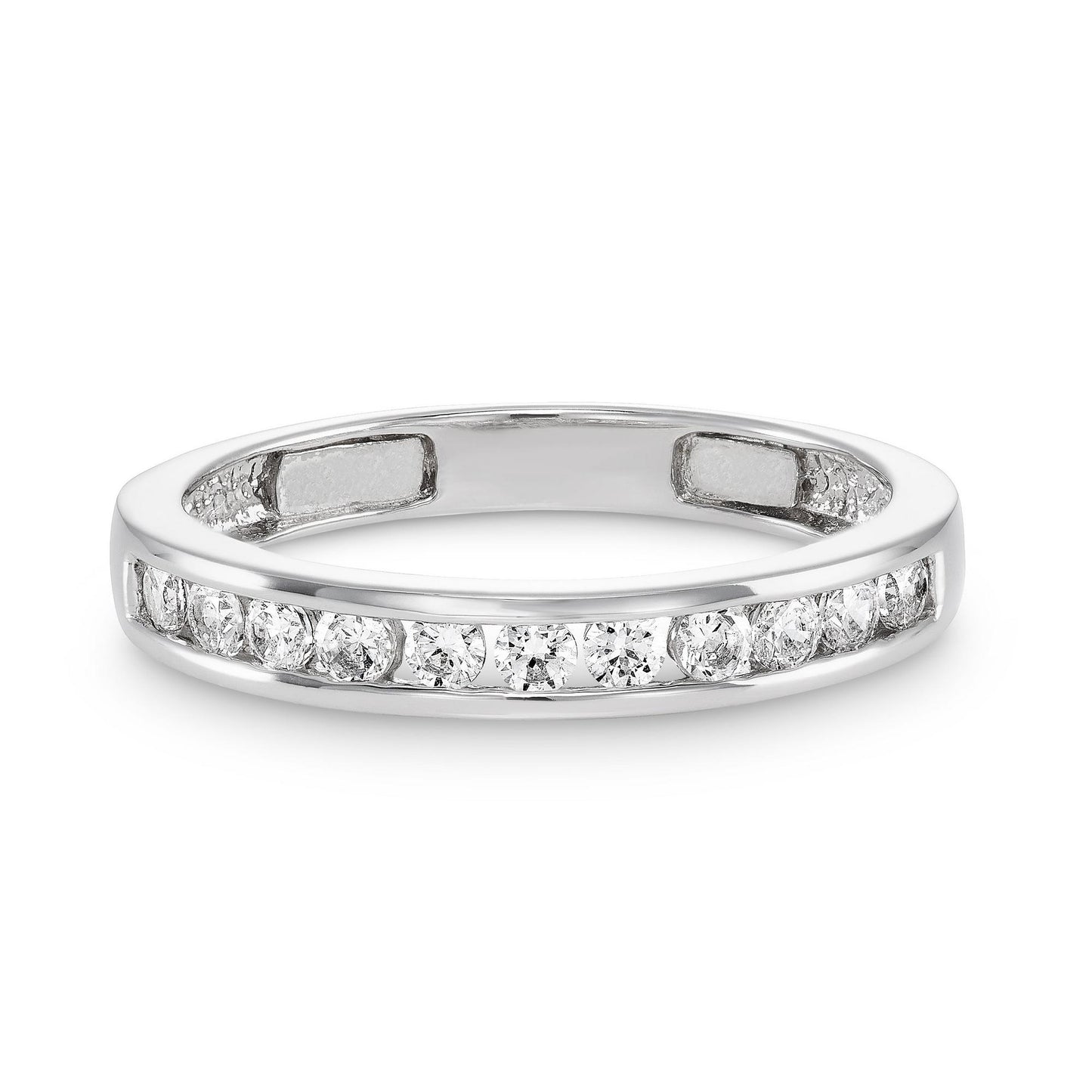 Silver CZ Stacking Ring