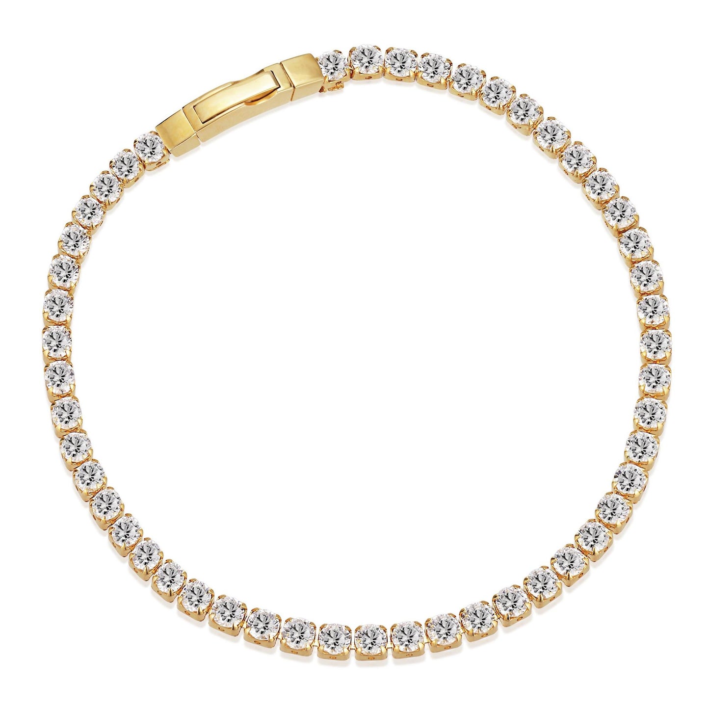 Gold Plated CZ Tennis Bracelet