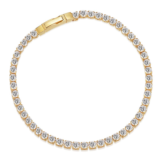 Gold Plated CZ Tennis Bracelet