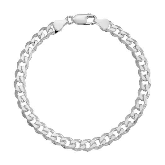 Silver Curb Bracelet