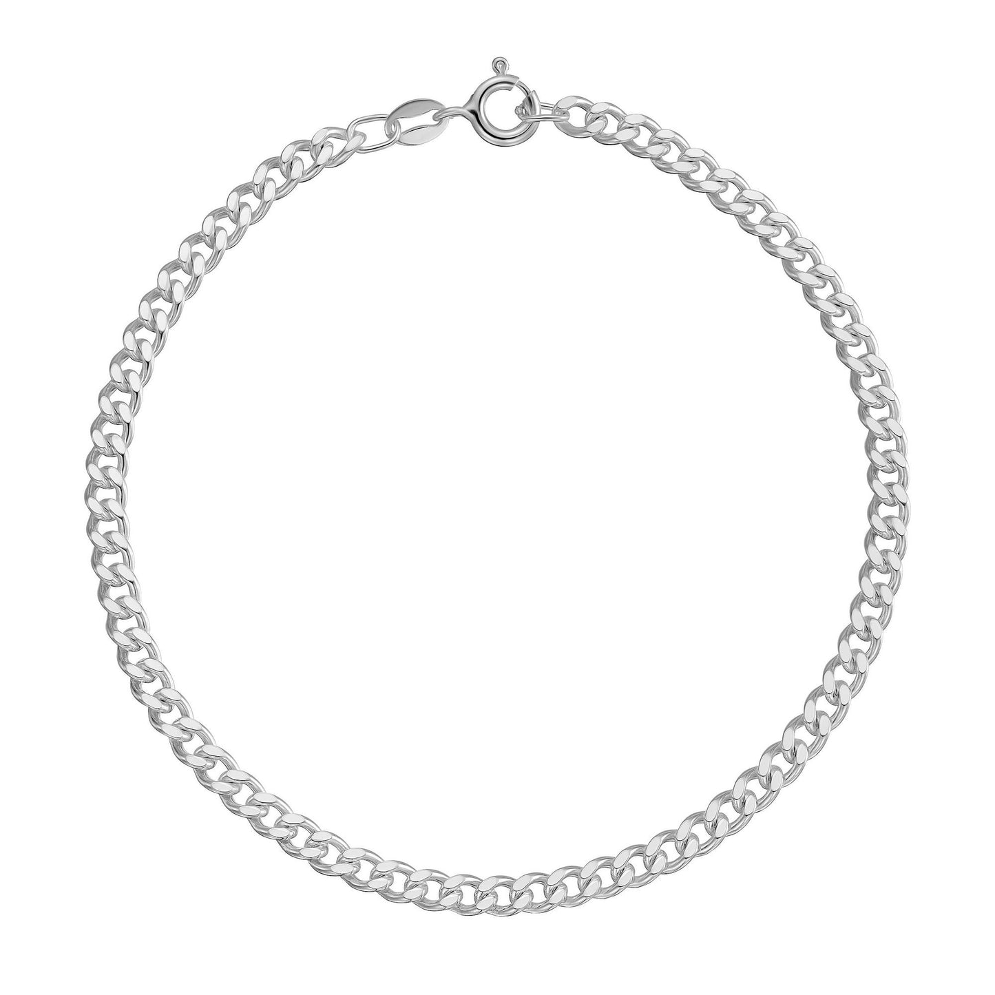Silver Curb Bracelet