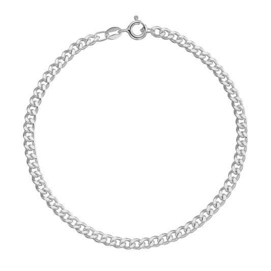 Silver Curb Bracelet