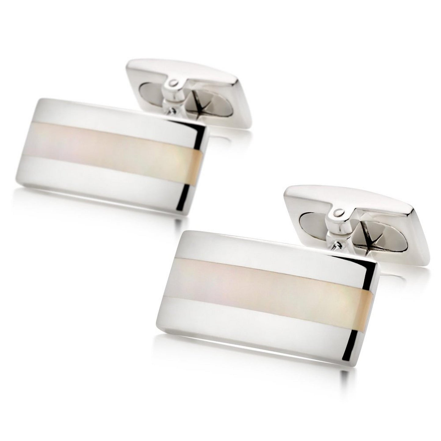 Silver & Mother of Pearl Cufflinks