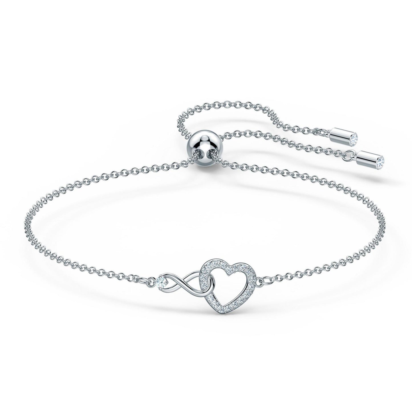 Infinity & Heart Crystal Bracelet