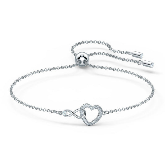 Infinity & Heart Crystal Bracelet