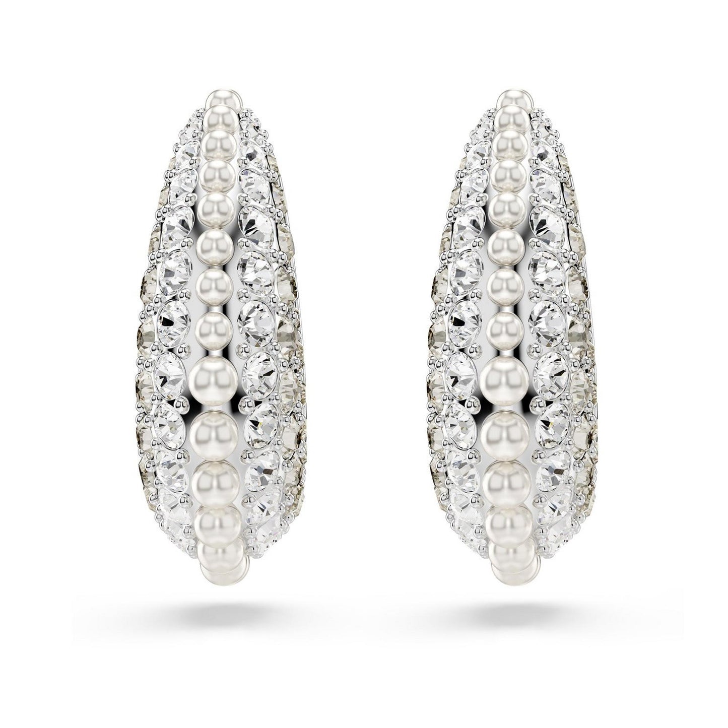 Crystal & Pearl Drop Earrings
