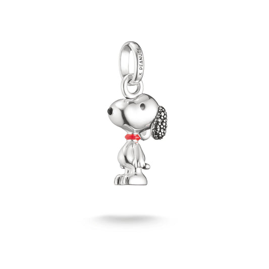 Connect Silver Cubic Zirconia Snoopy Charm
