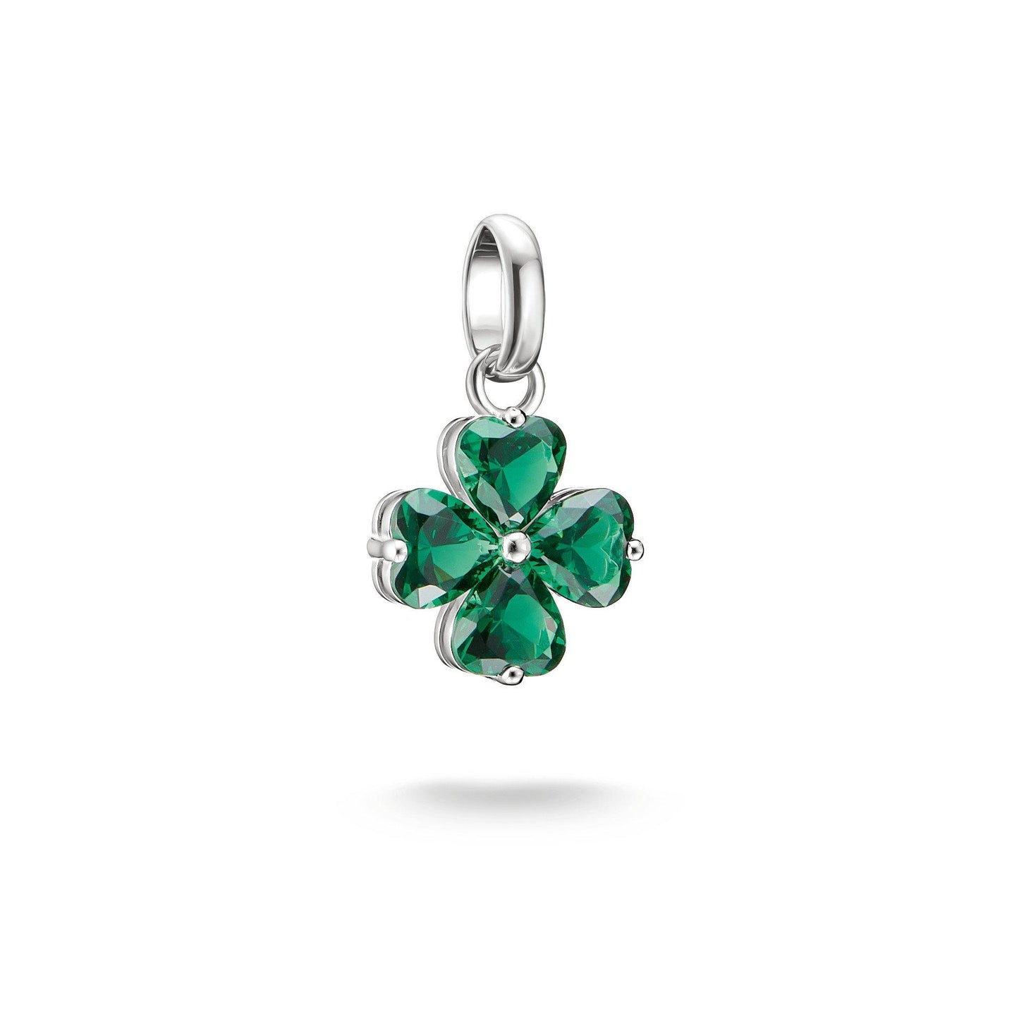 Connect Silver Four Leaf Clover Charm