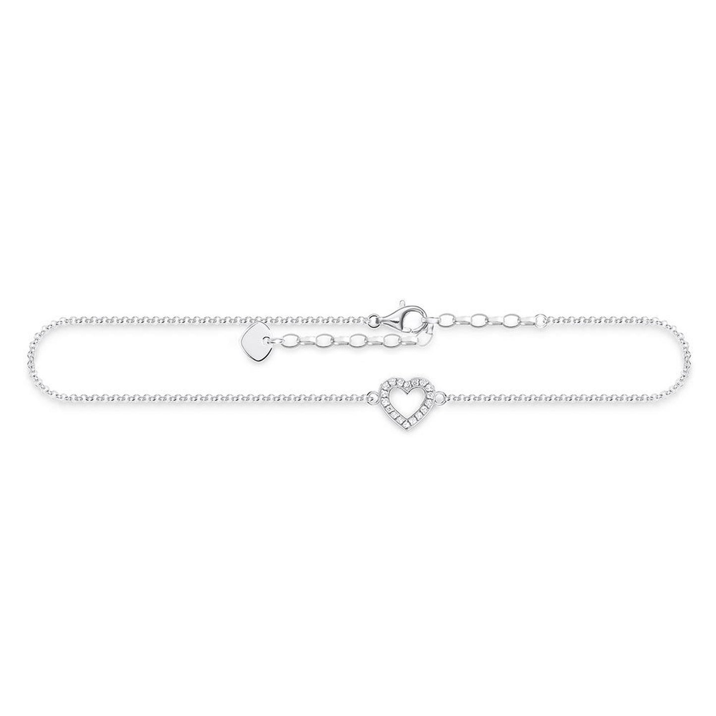 Thomas Sabo Silver Heart Anklet