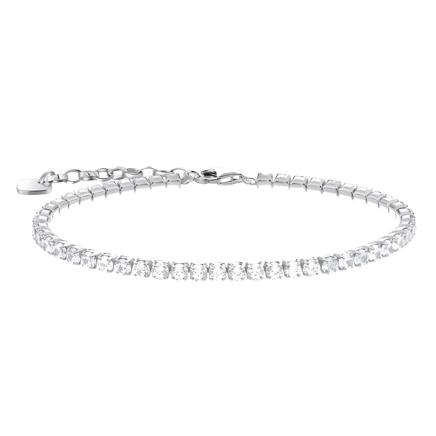 Silver Cubic Zirconia Tennis Bracelet