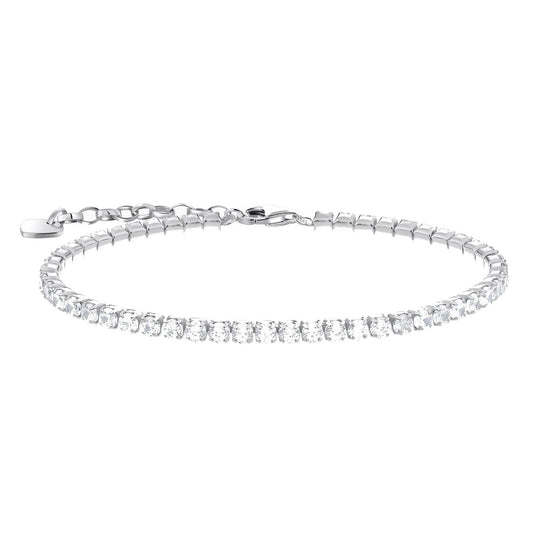 Silver Cubic Zirconia Tennis Bracelet