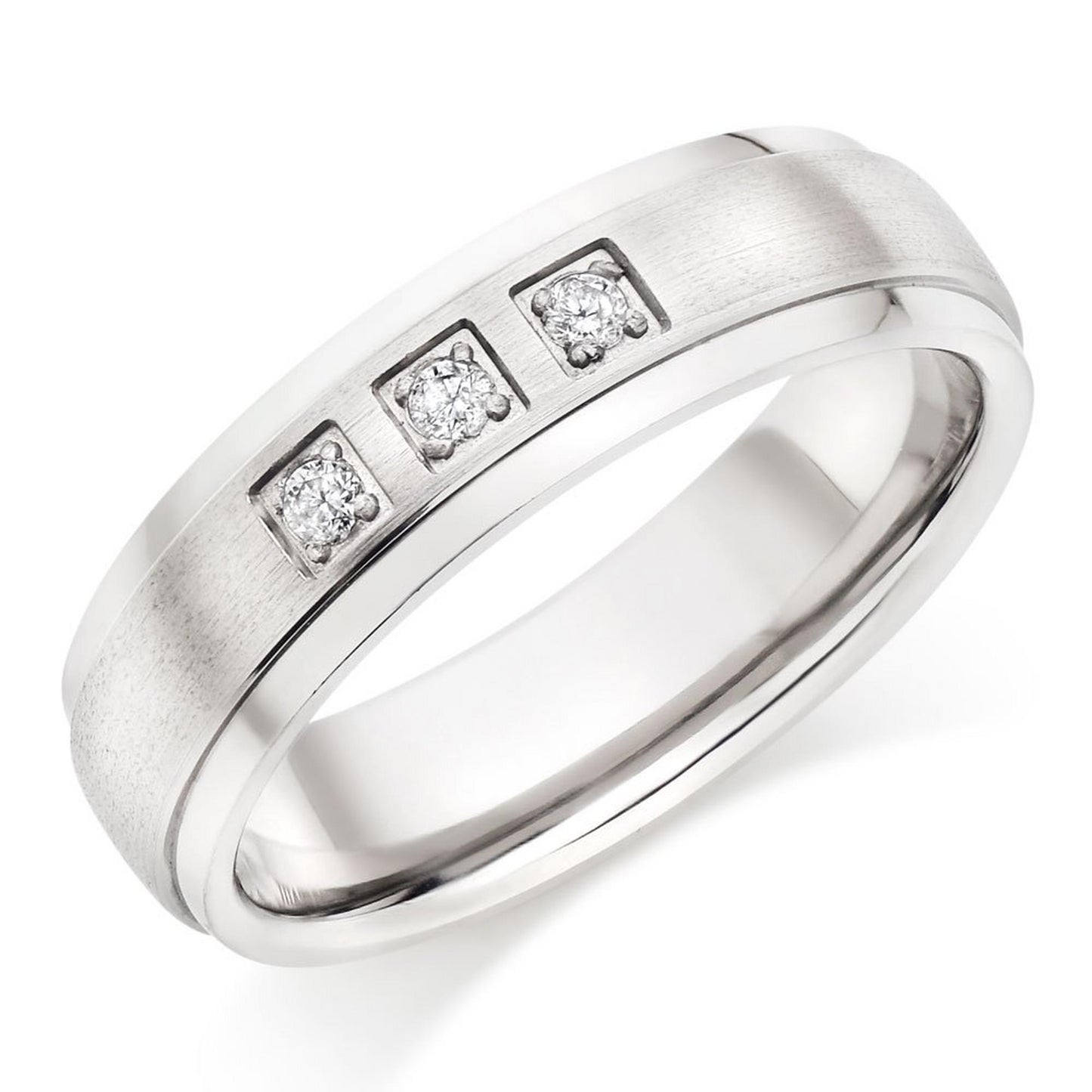 Titanium Diamond Ring
