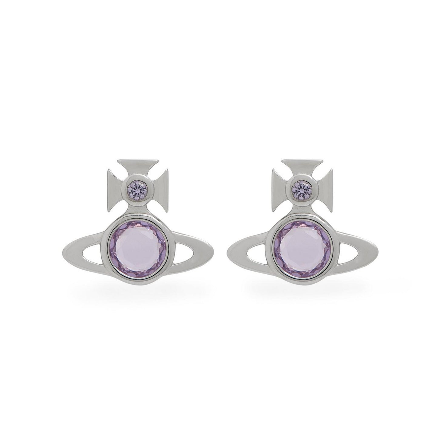 Silver CZ Stud Earrings (Heather Style)